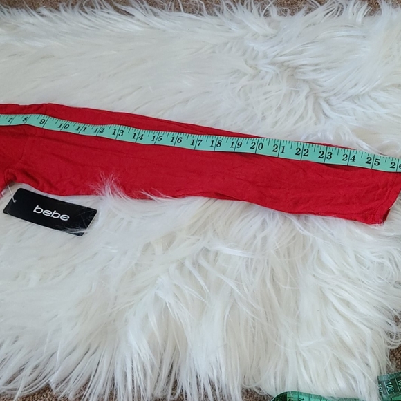🆕️Bebe-women's red top-size M - Picture 4 of 5